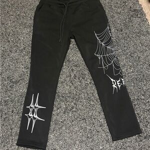 Rebels Black Sweatpants with White Accents